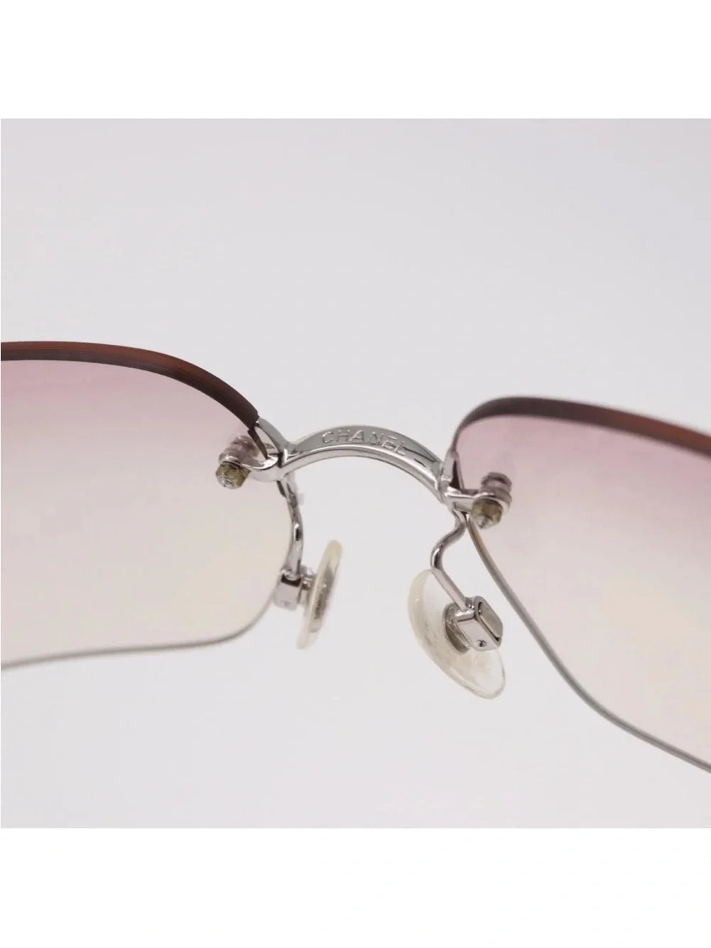 Chanel Lilac Gradient Rimless Sunglasses